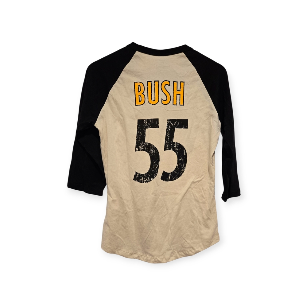 Fanatics Women Steelers 3/4 Sleeve Shirt - Black and Tan - Picture 2 of 3